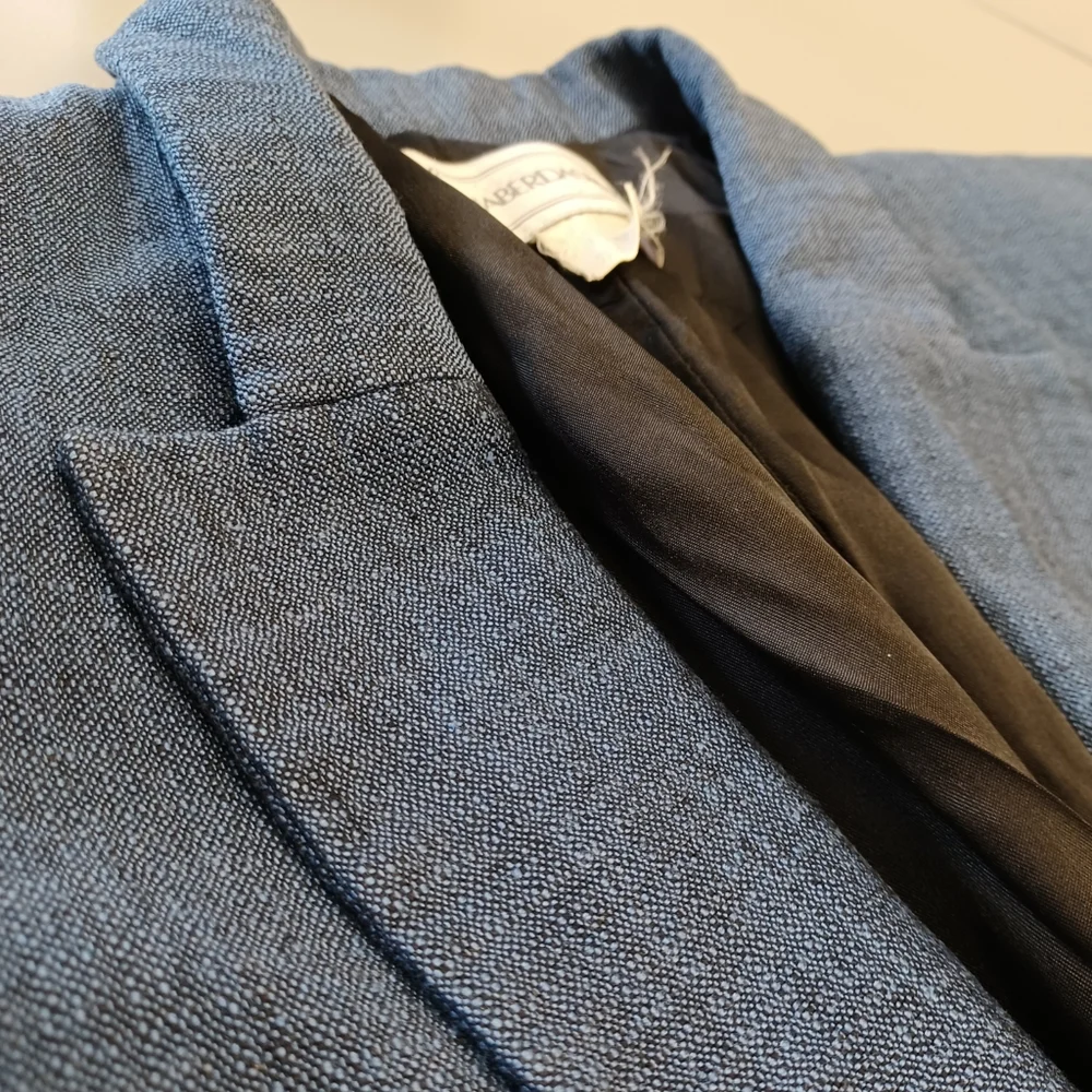 RESTORED 1940s Style Linen Blend Blazer (see measurements!) - Picture 5 of 15